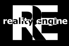 Logo design for Reality Engine, used for CD, print and online assets